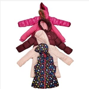 Lot Of 5 Fall Winter Jackets And Vest Girls